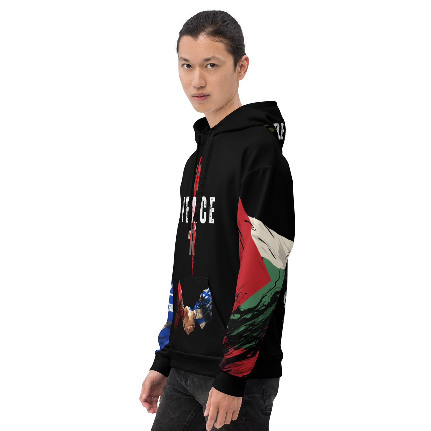 PEACE NOT WAR HANDSHAKE HOODIE