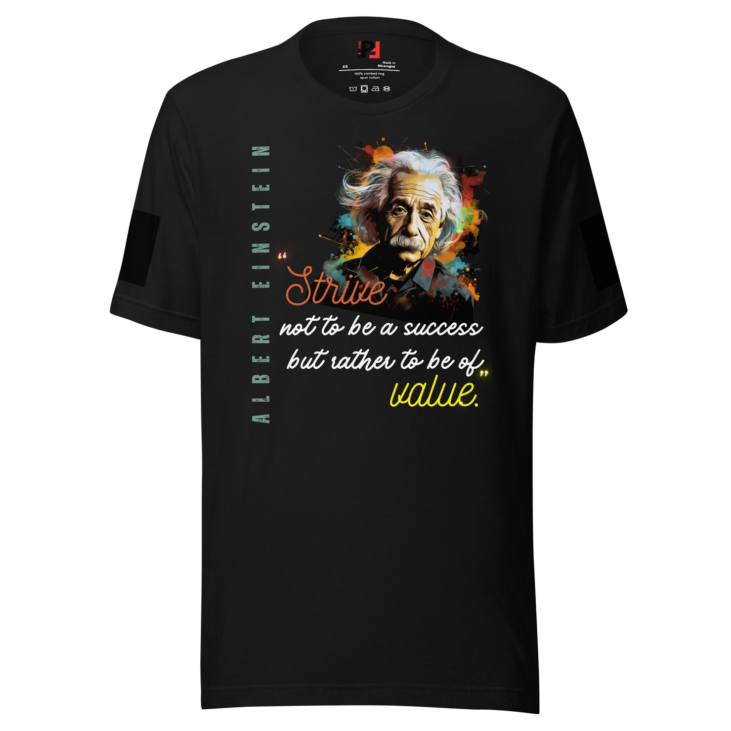 Einstein strive for value shirt