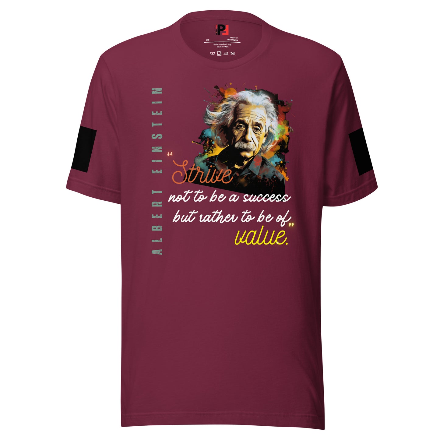 Einstein strive for value shirt